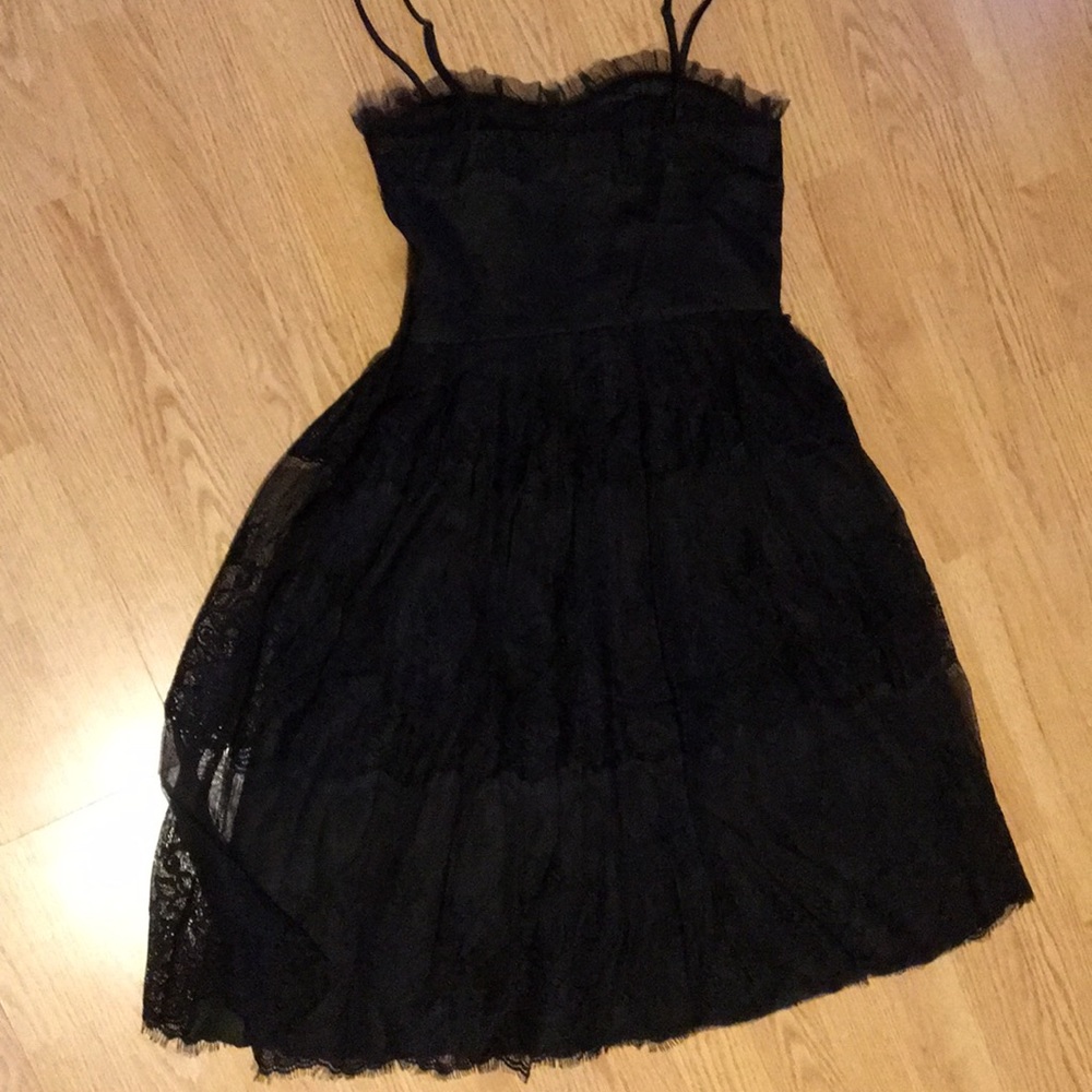 Black Lace Victorian Dress